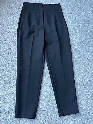 Zara High Waisted Trousers Size Medium Black • £4.99