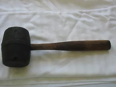 Vintage Rubber Mallet Hammer With Wood Handle 10  • $9.99