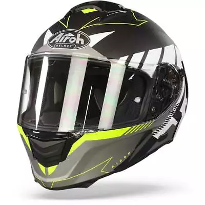 Airoh Spark Rise Black White Full Face Helmet - New! Fast Shipping! • $115.57