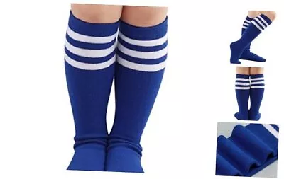  BQUBO Kids Toddler Soccer Socks Striped 3-6 Years 1 Pair: Blue/White Stripe • $7.83