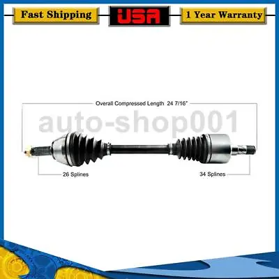 Front Left CV Axle Joint Shaft For Mini Cooper Countryman 1.6L 2011 • $102.28