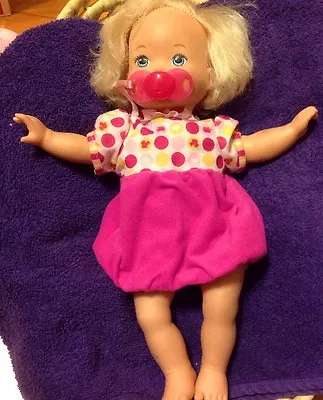 Mattel 2012 LITTLE MOMMY LAUGH And LOVE Baby Doll Talks Head Arms Move • $9