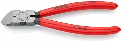 Knipex 72 11 160 Angled Flush Diagonal Side Cutters For Lead Plastics Cable Ties • £36.99