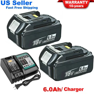 2X Battery / Charger For Makita 18V BL1860B LXT BL1830 BL1850 BL1815 Lithium Io • $20.89