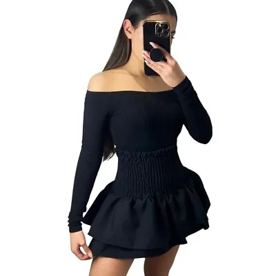 Ladies Frill Mini RaRa Skirt Women Tartan Check Pleat Gathering Mini Party Skirt • $17.23