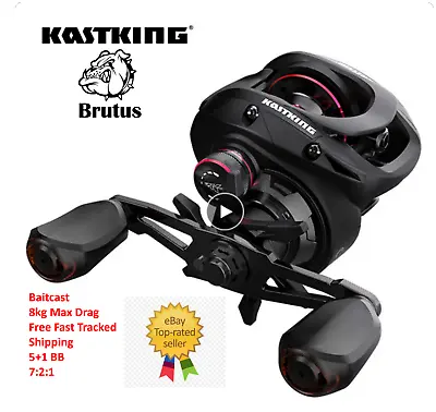 KastKing Brutus Baitcasting Reel Magnetic Braking System 7.2:1 Gear Ratio 5+1 BB • £46.48