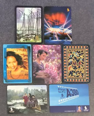 $7 • Buy Singapore Airlines Airways Advert Lady Kids Dog Boat SIA Swap Playing Cards Lot