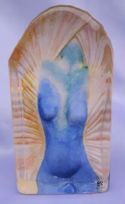Erika Hoglund 7.5  Nude Woman Art Glass Sculpture Paperweight Mats Jonasson • $144.90