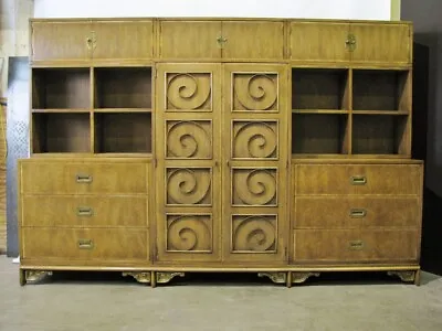 Mid-Century Mastercraft 9 Piece Wall Unit; Multiple Configurations W/ Dresser • $5995