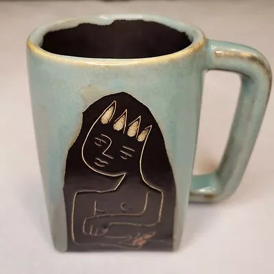 Design By Mara Mexico Art Pottery Signed Large Coffee Mug Figural Designs 12 Oz • $42.98