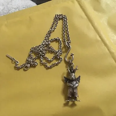Thomas Sabo Extremely Rare Male Wolpertinger Pendant Carrier & Thick Link Chain • $1016.56