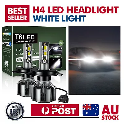 H4 Headlight Light LED Bulbs For Toyota Hilux KUN26 Ute 3.0 D-4D 4WD 2006-2015 • $46.30