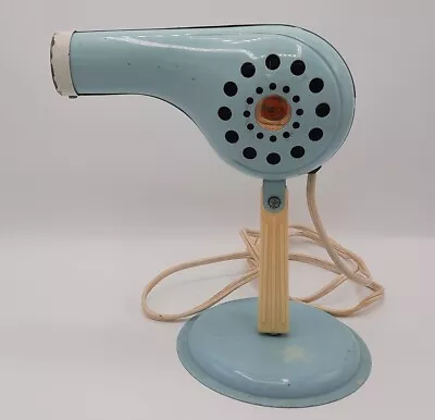 Vintage Rex-Ray 1950-60s Blue Hand Held Hair Dryer With Stand Model 38100 • $30