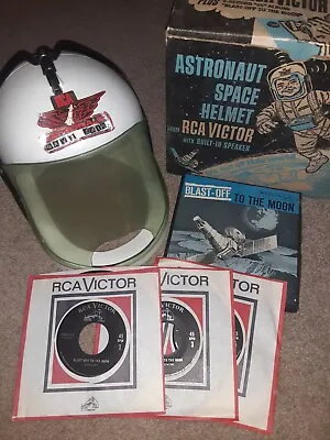 Vintage 1967 Astronaut Space Helmet Rca Victor Records W/ Original Box  • $59.99