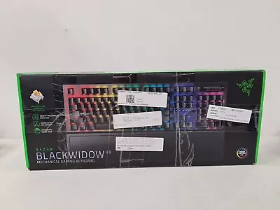 Razer BlackWidow V3 - Mechanical Gaming Keyboard (Yellow) *B-GRADE* (FREE SHIP) • $92.65