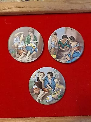 H & R Johnson Ltd. Tiles 2 3/4  Diameter England X 3 Children • $15