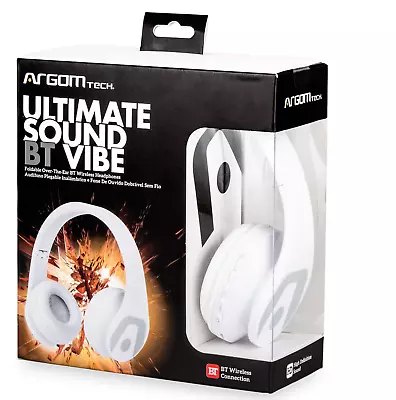 Ultimate Sound Vibe Bluetooth Headphones White • $15.99