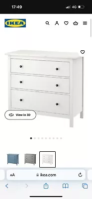 Hemnes Chest Of Drawers White • £120