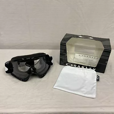 Oakley O Frame MX Off-Road Goggles Jet Black Frame W/ Clear Lens • $49