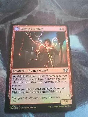 FOIL VOLTAIC VISIONARY Mtg (NM/NM-) Crimson Vow 183/277 • $1.69