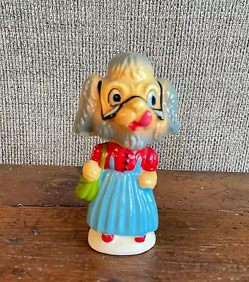 Vintage Kitschy Anthropomorphic Bobblehead Ceramic Dog - Made In Japan - CUTE • $10