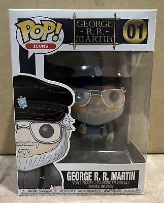 ICONS - Game Of Thrones - 01 GEORGE R.R MARTIN Vaulted POP! VINYL • $50