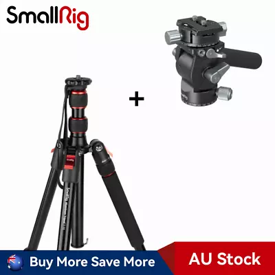 SmallRig 68  Camera Tripod Foldable Aluminum Monopod & Fluid Video Head  • $87.90