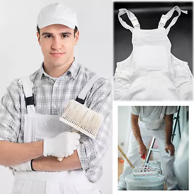 Painters Overalls Professional Bib And Brace Decorators Workwear Dungaree Paint • £9.99