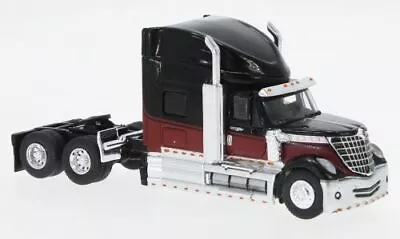 Brekina 1/87 HO 2010 International Lonestar Tractor Black/Red Decals BRE85829 • $36.99