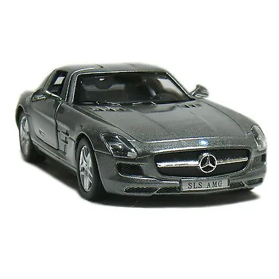 Brand New 5  Kinsmart Mercedes Benz SLS AMG Diecast Model Toy Car 1:36 GREY • $8.99