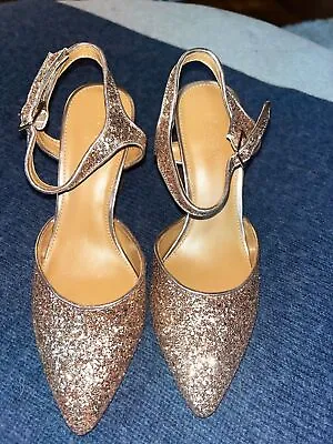 J Crew Sparkle Heels Size 6.5 • $25