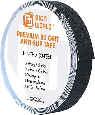 1 Inch X 30 Foot Anti Slip Tape Roll Anti-Skid Grip Grit Surface Sand Paper • $13.99