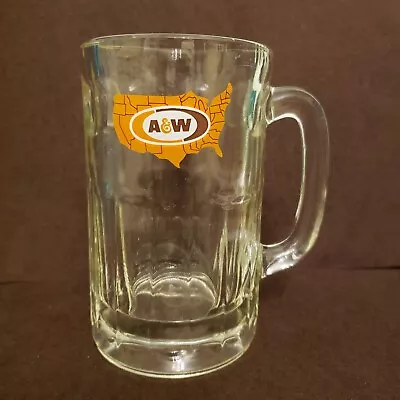 Vintage Heavy A&W Root Beer Mug US Map Logo AW Original 12 Oz • $10