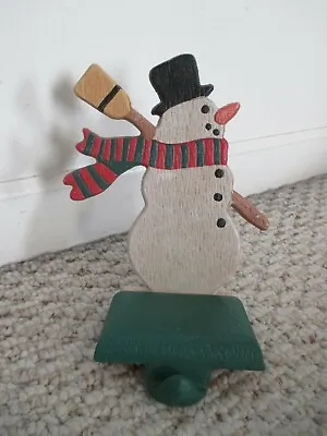 Snowman Stocking Holder Cast Iron  Midwest?? • $39.99