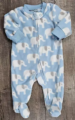Baby Boy Clothes Carter's 3 Month Fleece Elephant Footed Outfit • $10.99