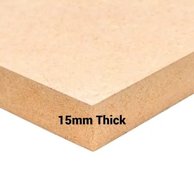 15mm MDF Board Medium Density Fibreboard - Choice Of Sheet Sizes • £3.99