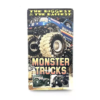 Monster Trucks 1995 VHS Video Tape The Biggest & The Baddest Bigfoot Gravedigger • $9.95