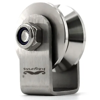 V Groove Pulley Wheel Bearing Cable Pulley Wheel Stainless Steel Pulley Wheel • $12.99
