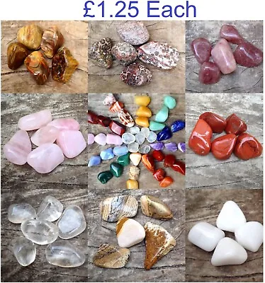 Large Natural Semi-Precious Tumbled Stones 16-26mm | £1.25 Each • £1.25