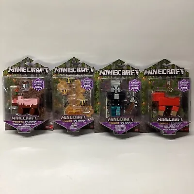 Mattel Minecraft Caves & Cliffs Action Figure Lot Of 4  In-Game Code New • $26.97