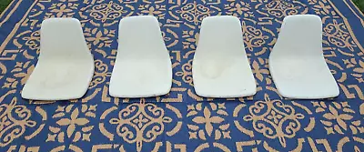 4 Herman Miller Eames Style Fiberglass Side Shell Chair White VINTAGE (L5) • £96.47