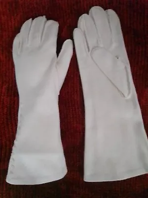 Vintage Gloves Color Off White Size 8 Cotton • $8.99