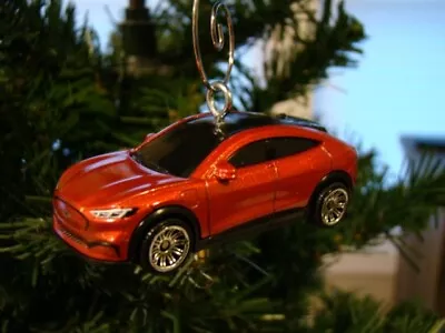 2021 Ford Mustang Mach-E Custom Reddish Orange Car Christmas Tree Ornament • $17.99