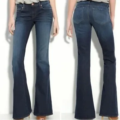 J Brand Babe Classic Dark Wash Flare Bootcut Mid Rise Jeans Size 28 • $29