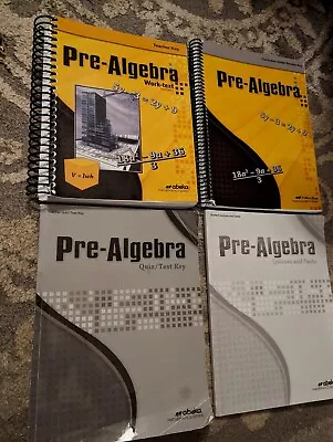 Abeka Grade 8 Pre-Algebra Set 3rd Edition Pre-owned Used Condition  • $35