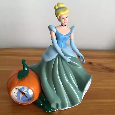 $16.95 • Buy Vintage 90s Fantasma Walt Disney Cinderella Musical Alarm Clock TESTED WORKING