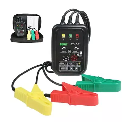 3 Phase Rotation Tester Non Contact Voltage Sequence Black  • $74.91