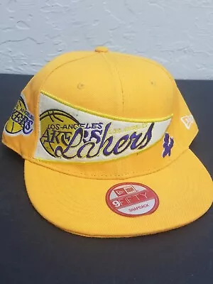 New Without Tags LA Lakers New Era 9Fifty Snapback Hat Yellow/purple • $24.99