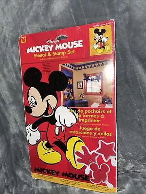 Vintage Disney Mickey Mouse Stencil &stamp Decor Set 2000 Room Decor+* (Home2) • $9