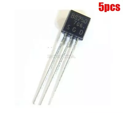 5Pcs BS250 P Channel Mosfet TO-92 Ic New Ek • $2.56